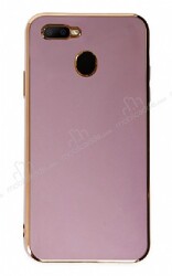 Eiroo Borderline Oppo A5s Kamera Korumalı Mor Silikon Kılıf - Eiroo