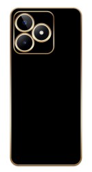 Eiroo Borderline Realme C53 Kamera Korumalı Siyah Silikon Kılıf - Eiroo