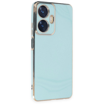 Eiroo Borderline Realme C55 Kamera Korumalı Yeşil Silikon Kılıf - Eiroo