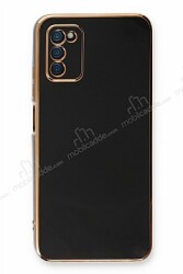 Eiroo Borderline Samsung Galaxy A03s Kamera Korumalı Siyah Silikon Kılıf - Eiroo