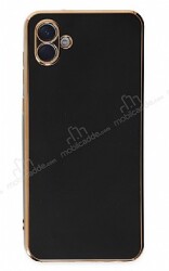Eiroo Borderline Samsung Galaxy A04 Kamera Korumalı Siyah Silikon Kılıf - Eiroo