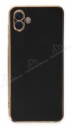 Eiroo Borderline Samsung Galaxy A04e Kamera Korumalı Siyah Silikon Kılıf - Eiroo