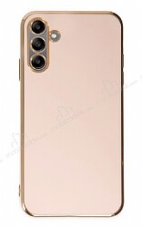Eiroo Borderline Samsung Galaxy A04s Kamera Korumalı Pembe Silikon Kılıf - Eiroo