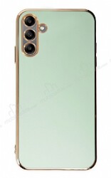 Eiroo Borderline Samsung Galaxy A04s Kamera Korumalı Yeşil Silikon Kılıf - Eiroo