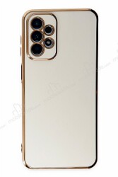 Eiroo Borderline Samsung Galaxy A23 Kamera Korumalı Beyaz Silikon Kılıf - Eiroo