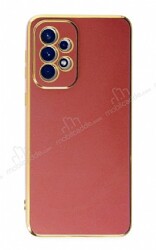 Eiroo Borderline Samsung Galaxy A23 Kamera Korumalı Kırmızı Silikon Kılıf - Eiroo