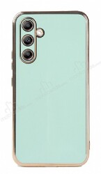 Eiroo Borderline Samsung Galaxy A34 Kamera Korumalı Yeşil Silikon Kılıf - Eiroo
