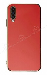Eiroo Borderline Samsung Galaxy A50 Kamera Korumalı Kırmızı Silikon Kılıf - Eiroo