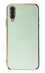 Eiroo Borderline Samsung Galaxy A50 Kamera Korumalı Yeşil Silikon Kılıf - Eiroo