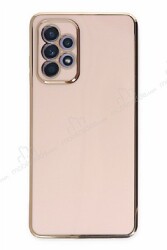 Eiroo Borderline Samsung Galaxy A52 5G Kamera Korumalı Pembe Silikon Kılıf - Eiroo