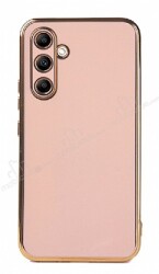 Eiroo Borderline Samsung Galaxy A54 Kamera Korumalı Pembe Silikon Kılıf - Eiroo