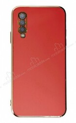 Eiroo Borderline Samsung Galaxy A70 Kamera Korumalı Kırmızı Silikon Kılıf - Eiroo