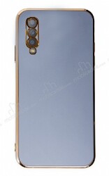 Eiroo Borderline Samsung Galaxy A70 Kamera Korumalı Mavi Silikon Kılıf - Eiroo