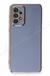 Eiroo Borderline Samsung Galaxy A73 Kamera Korumalı Mavi Silikon Kılıf - Eiroo