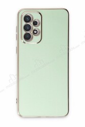 Eiroo Borderline Samsung Galaxy A73 Kamera Korumalı Yeşil Silikon Kılıf - Eiroo