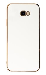 Eiroo Borderline Samsung Galaxy J4 Plus Kamera Korumalı Beyaz Silikon Kılıf - Eiroo