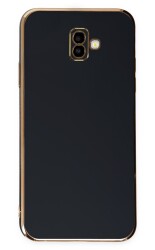Eiroo Borderline Samsung Galaxy J6 Plus Kamera Korumalı Siyah Silikon Kılıf - Eiroo