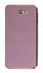 Eiroo Borderline Samsung Galaxy J7 Prime Kamera Korumalı Mor Silikon Kılıf - Eiroo