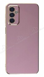 Eiroo Borderline Samsung Galaxy M13 Kamera Korumalı Mor Silikon Kılıf - Eiroo