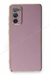 Eiroo Borderline Samsung Galaxy S20 FE Kamera Korumalı Mor Silikon Kılıf - Eiroo