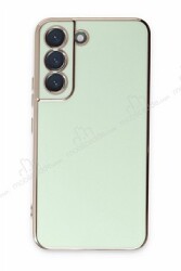 Eiroo Borderline Samsung Galaxy S21 FE 5G Kamera Korumalı Yeşil Silikon Kılıf - Eiroo
