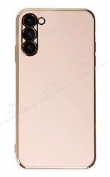 Eiroo Borderline Samsung Galaxy S23 Plus Kamera Korumalı Pembe Silikon Kılıf - Eiroo