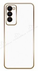 Eiroo Borderline Tecno Camon 18 Kamera Korumalı Beyaz Silikon Kılıf - Eiroo