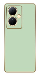 Eiroo Borderline vivo V29 Lite Kamera Korumalı Yeşil Silikon Kılıf - Eiroo