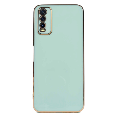Eiroo Borderline vivo Y11s / Y20 / Y20s Kamera Korumalı Yeşil Silikon Kılıf - Eiroo
