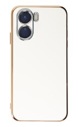 Eiroo Borderline vivo Y16 Kamera Korumalı Beyaz Silikon Kılıf - Eiroo