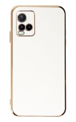 Eiroo Borderline vivo Y32 Kamera Korumalı Beyaz Silikon Kılıf - Eiroo