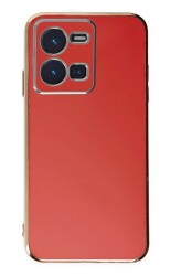 Eiroo Borderline vivo Y35 Kamera Korumalı Kırmızı Silikon Kılıf - Eiroo
