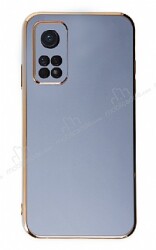 Eiroo Borderline Xiaomi Mi 10T / 10T Pro Kamera Korumalı Mavi Silikon Kılıf - Eiroo