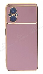 Eiroo Borderline Xiaomi Poco M5 Kamera Korumalı Mor Silikon Kılıf - Eiroo