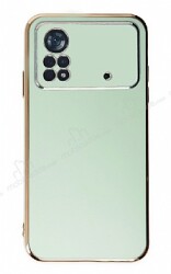 Eiroo Borderline Xiaomi Poco X4 Pro 5G Kamera Korumalı Yeşil Silikon Kılıf - Eiroo
