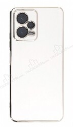 Eiroo Borderline Xiaomi Poco X5 5G Kamera Korumalı Beyaz Silikon Kılıf - Eiroo