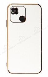 Eiroo Borderline Xiaomi Redmi 10A Kamera Korumalı Beyaz Silikon Kılıf - Eiroo
