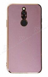 Eiroo Borderline Xiaomi Redmi 8 Kamera Korumalı Mor Silikon Kılıf - Eiroo
