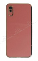 Eiroo Borderline Xiaomi Redmi 9A Kamera Korumalı Kırmızı Silikon Kılıf - Eiroo