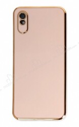 Eiroo Borderline Xiaomi Redmi 9A Kamera Korumalı Pembe Silikon Kılıf - Eiroo