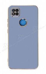 Eiroo Borderline Xiaomi Redmi 9C Kamera Korumalı Mavi Silikon Kılıf - Eiroo