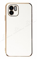 Eiroo Borderline Xiaomi Redmi A1 Kamera Korumalı Beyaz Silikon Kılıf - Eiroo
