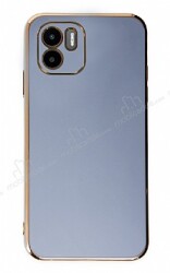 Eiroo Borderline Xiaomi Redmi A1 Kamera Korumalı Mavi Silikon Kılıf - Eiroo
