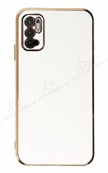 Eiroo Borderline Xiaomi Redmi Note 10 5G Kamera Korumalı Beyaz Silikon Kılıf - Eiroo