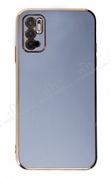 Eiroo Borderline Xiaomi Redmi Note 10 5G Kamera Korumalı Mavi Silikon Kılıf - Eiroo