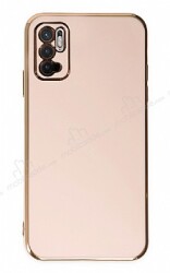 Eiroo Borderline Xiaomi Redmi Note 10 5G Kamera Korumalı Pembe Silikon Kılıf - Eiroo
