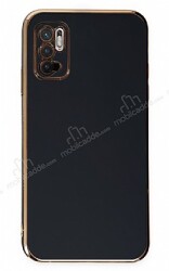 Eiroo Borderline Xiaomi Redmi Note 10 5G Kamera Korumalı Siyah Silikon Kılıf - Eiroo