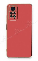 Eiroo Borderline Xiaomi Redmi Note 11 Pro Kamera Korumalı Kırmızı Silikon Kılıf - Eiroo