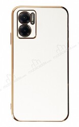 Eiroo Borderline Xiaomi Redmi Note 11E Kamera Korumalı Beyaz Silikon Kılıf - Eiroo