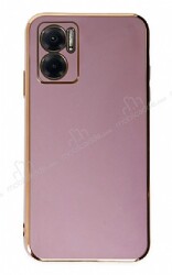 Eiroo Borderline Xiaomi Redmi Note 11E Kamera Korumalı Mor Silikon Kılıf - Eiroo
